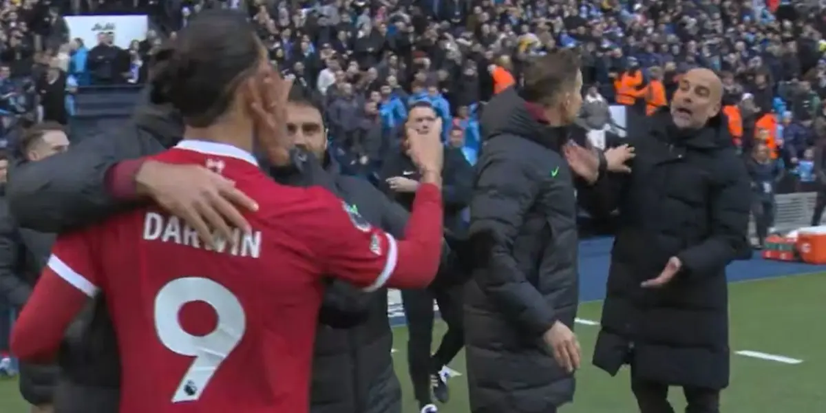 Darwin Nunez and Pep Guardiola had an argument after the game