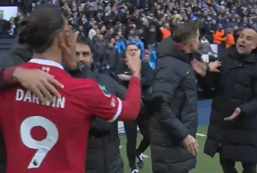 Darwin Nunez and Pep Guardiola had an argument after the game