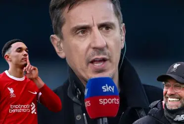 Gary Neville talked about Liverpool and Trent's performance against City