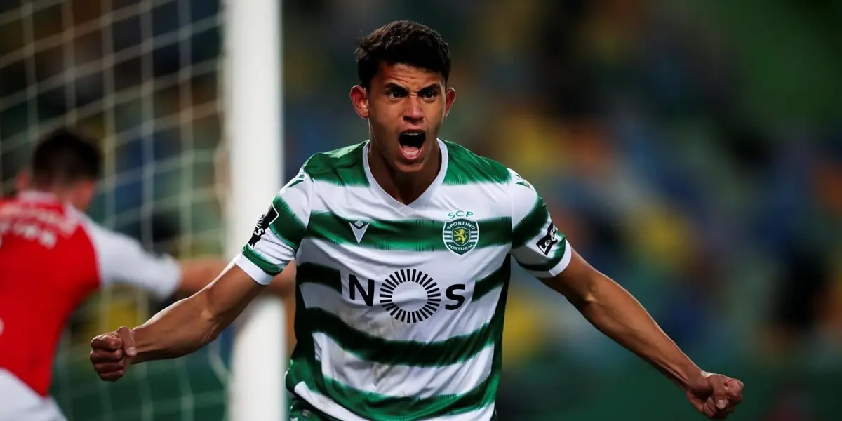 Liverpool target Matheus Nunes scores a goal at Sporting Lisbon