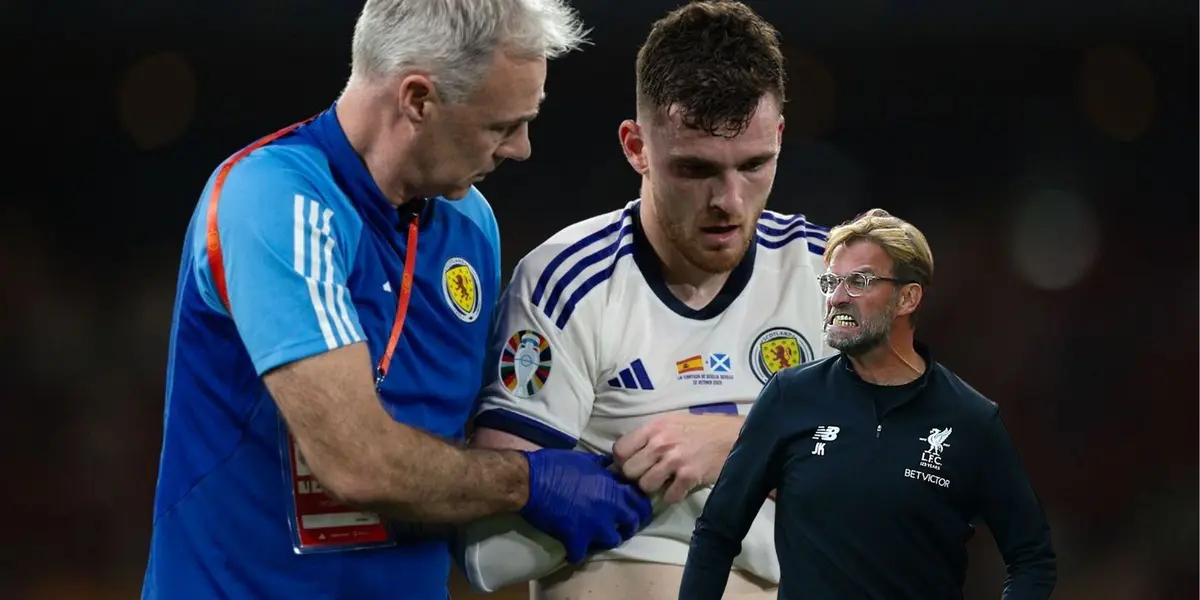 Robertson got injured with Scotland during the FIFA International Break