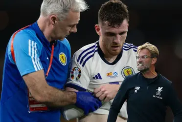 Robertson got injured with Scotland during the FIFA International Break