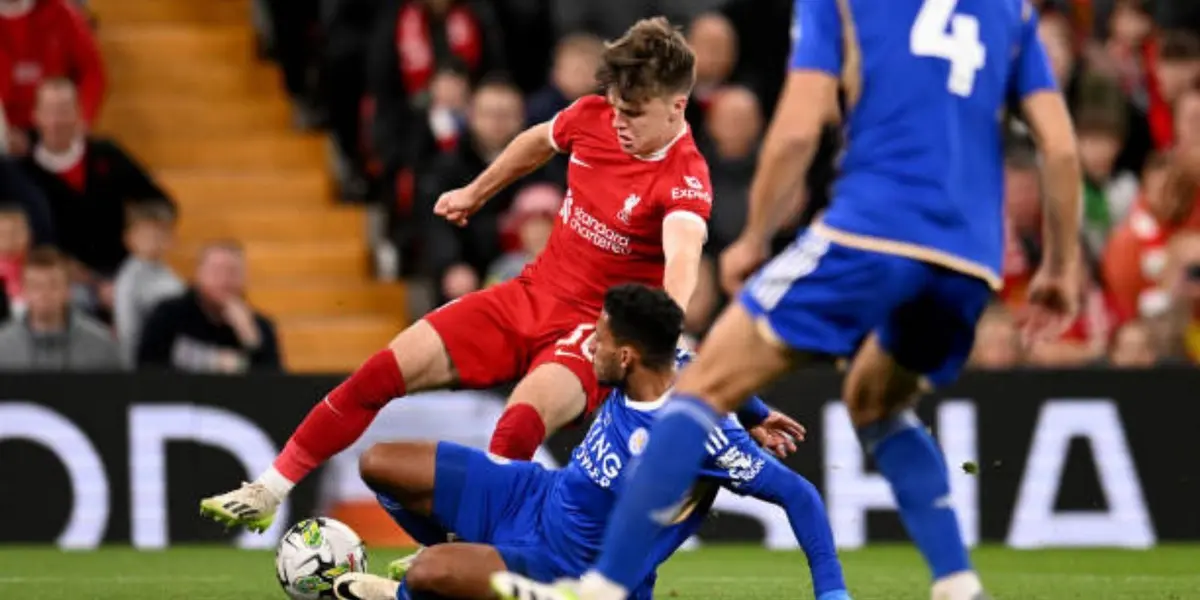 The Reds ended the first half on the losing side against Leicester in the Carabao Cup