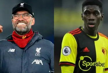 Jürgen Klopp seeks to convince a Watford player to join the Reds