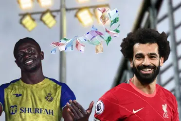 The differences between the earnings that Mane and Salah could make 