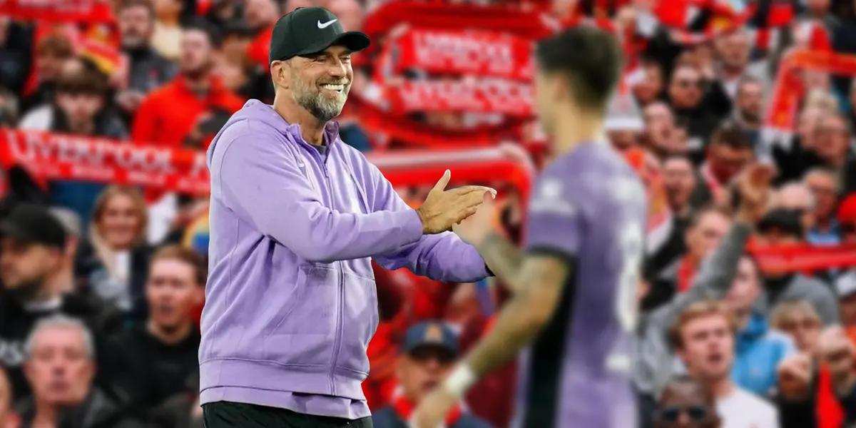 Klopp greeting a player