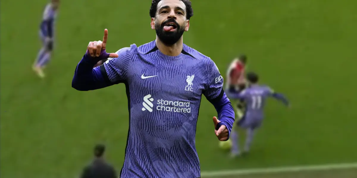  Salah celebrating a goal