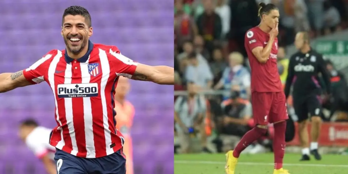 Luis Suárez sends messages of support to his compatriot who plays for Liverpool