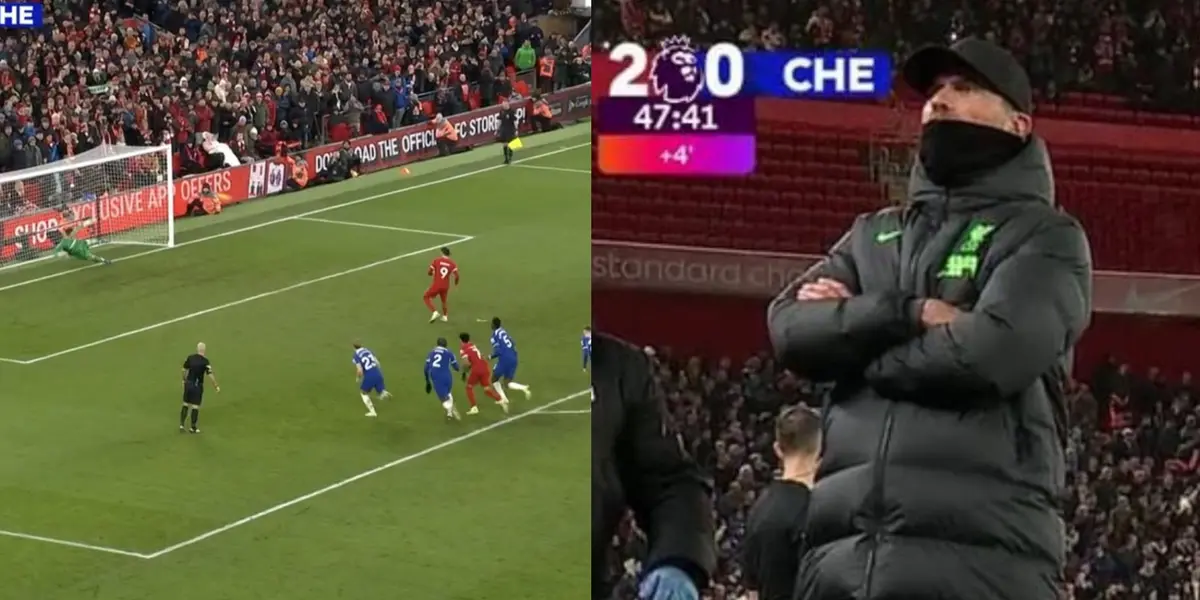 Klopp, who preferred to turn his back on the play and did not see Darwin Nunez's shot