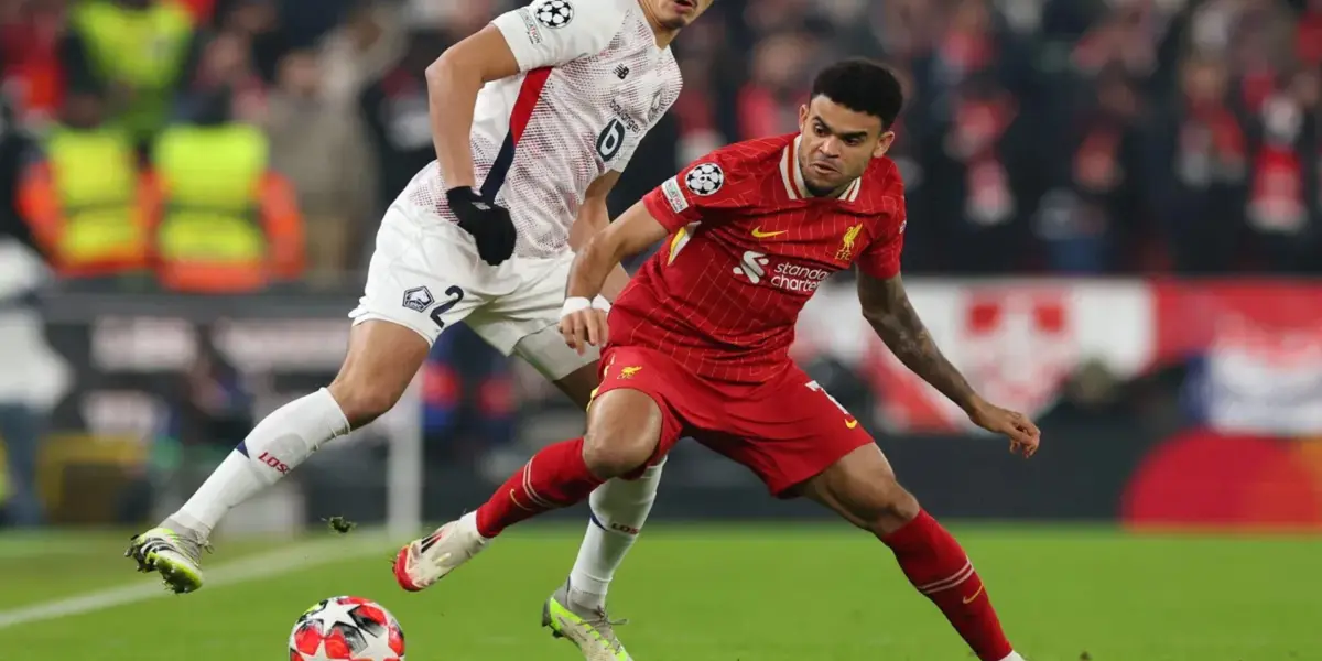 Luis Díaz received a good rating after Liverpool's Champions League victory against Lille