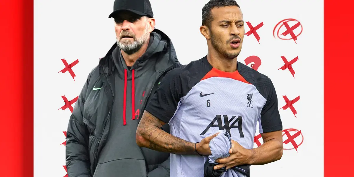 Alcantara and Klopp very serious and annoying