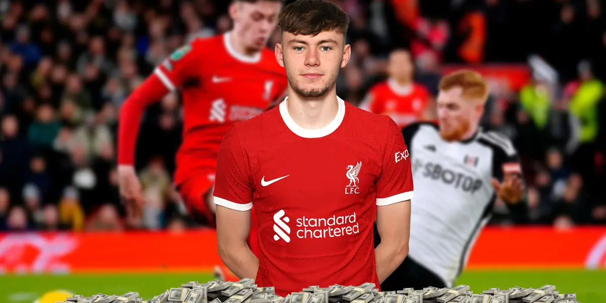 Conor Bradley playing with the Reds and a lot of money