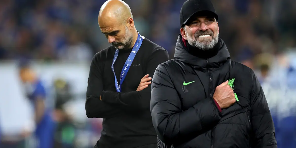 Guardiola worried and Klopp smiling