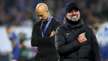 Guardiola worried and Klopp smiling