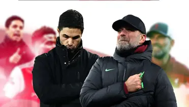  Klopp very happy and Arteta worried