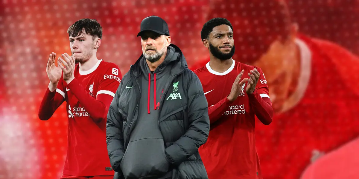 Klopp with Bradley and Joe Gomez