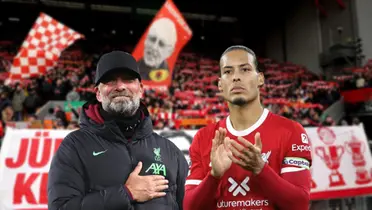  Klopp with Virgil Van Dijk