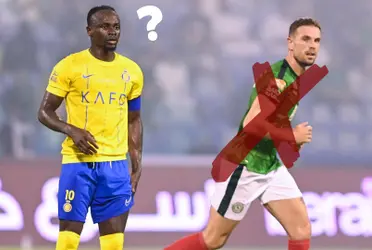 Sadio Mane playing alongside Jordan Henderson in Saudi Arabia